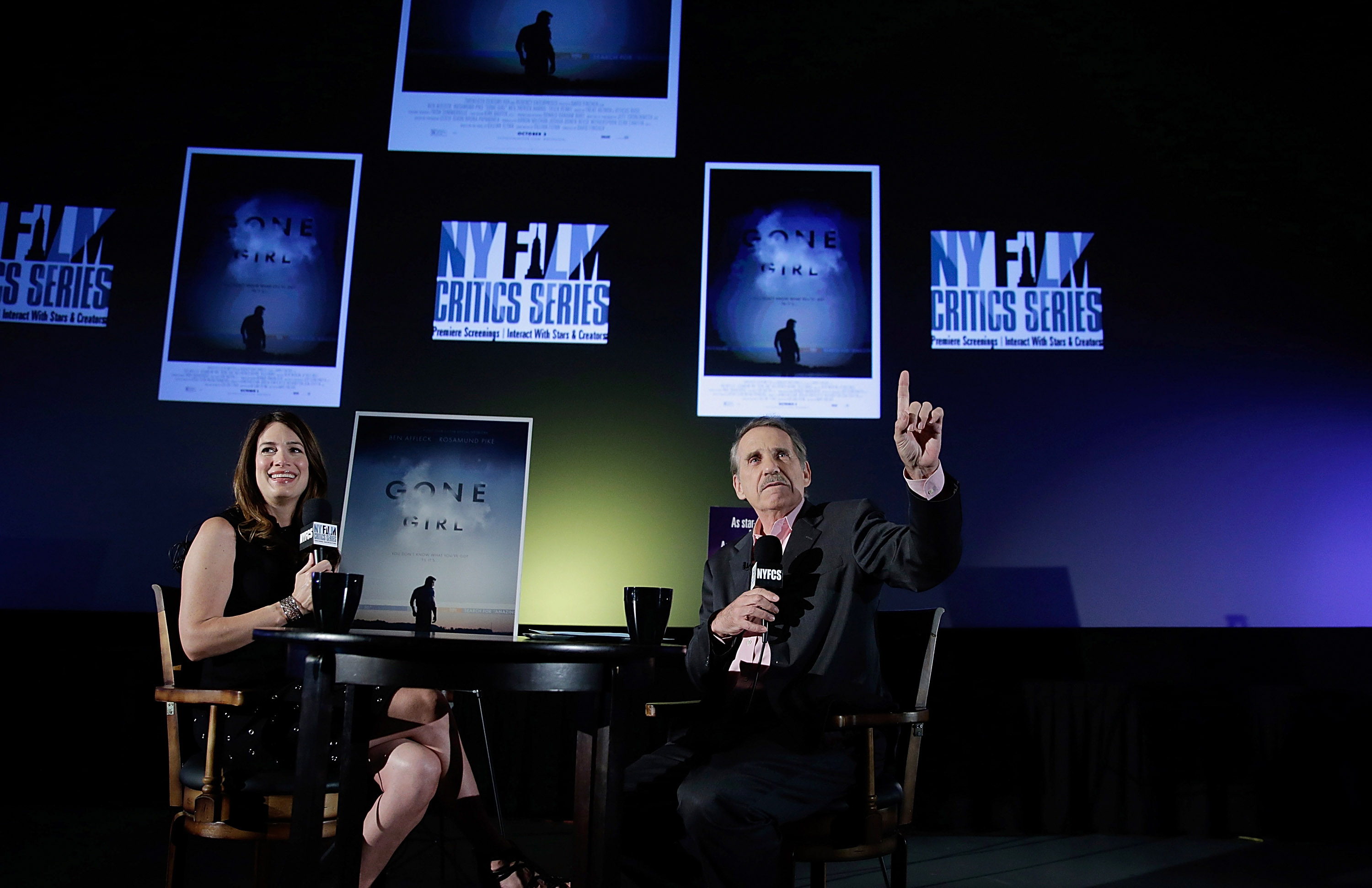Peter Travers speaks at the New York Film Critic Series Screening Of "Gone Girl" at AMC Empire on September 29, 2014. | Source: Getty Images