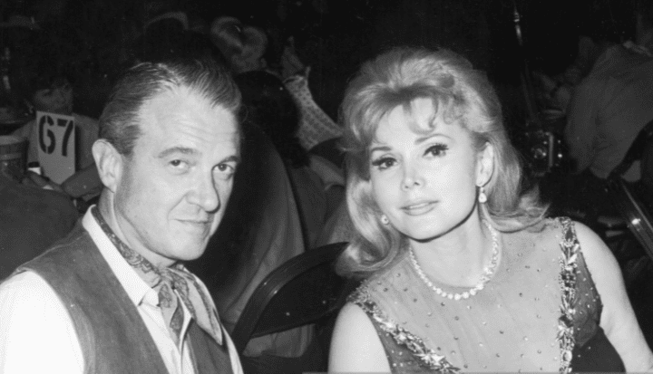 Zsa Zsa Gabor and her husband, Joshua S Cosden Jr at the SHARE Boomtown charity party on May 14, 1966 | Photo: Getty Images 