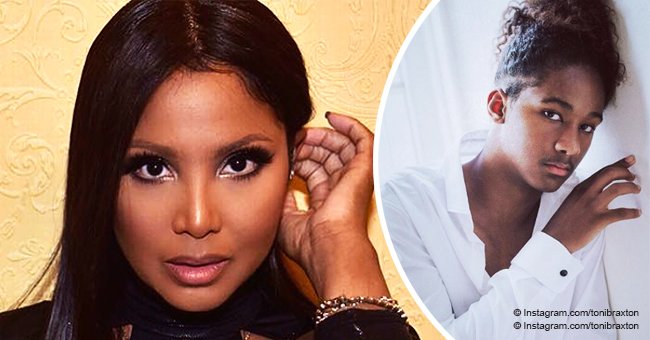 Toni Braxton's son Diezel looks all grown up in photo with mom and Birdman