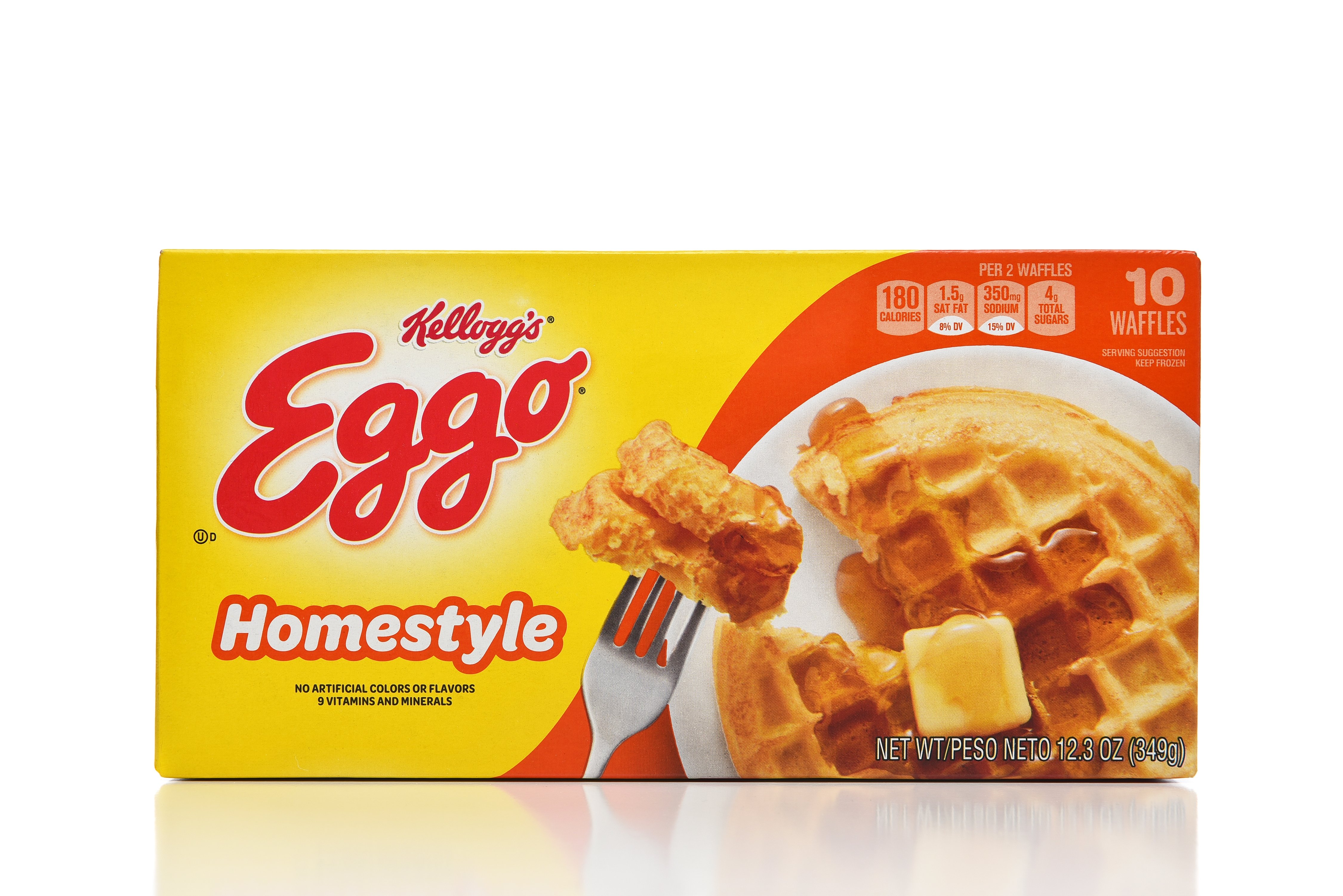 Kellogg's Homestyle frozen Eggo wafles | Source: Shutterstock/Steve Cukrov