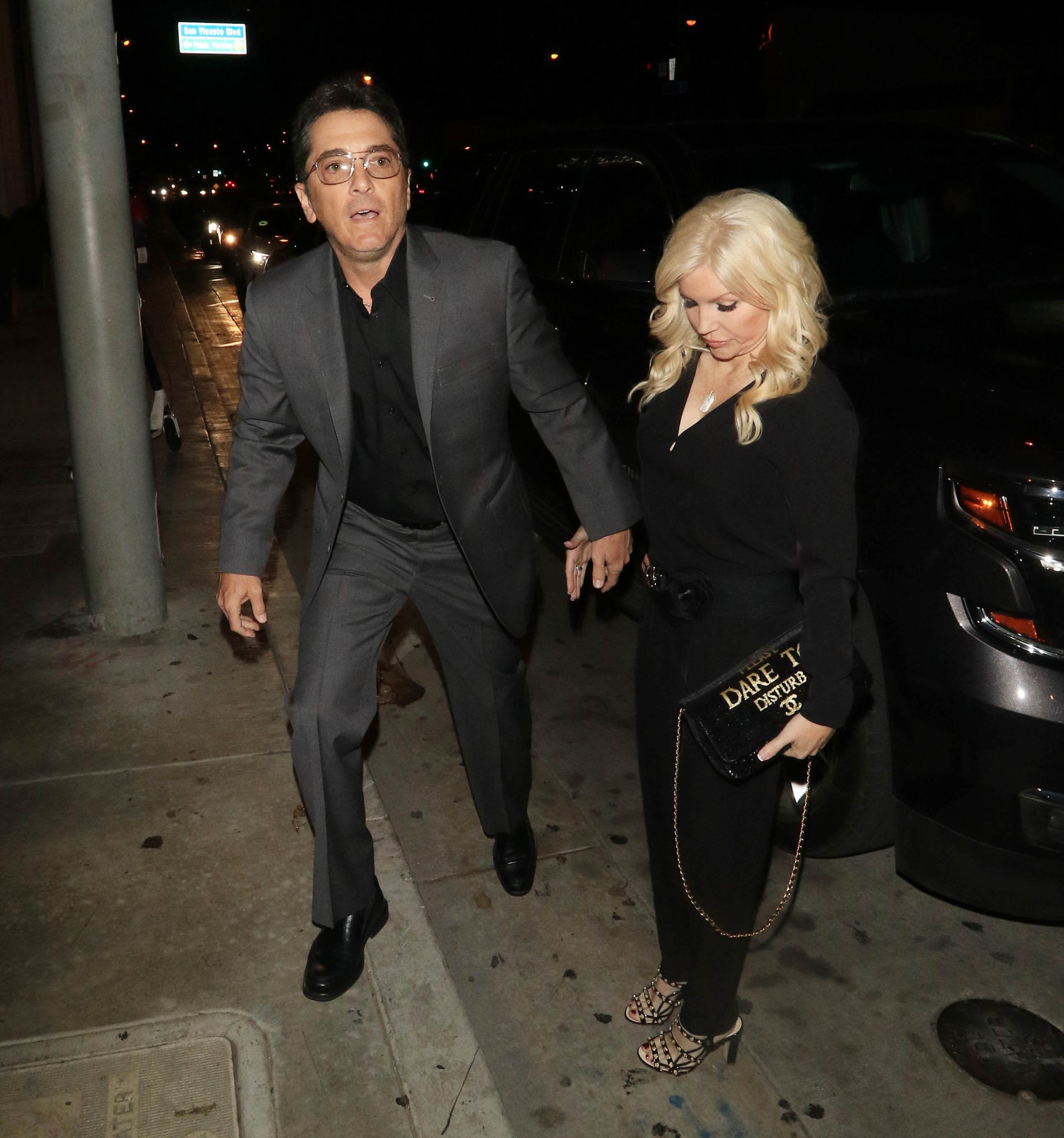 Scott Baio and Renee Sloan spotted on March 30, 2018 in Los Angeles, California. / Source: Getty Images