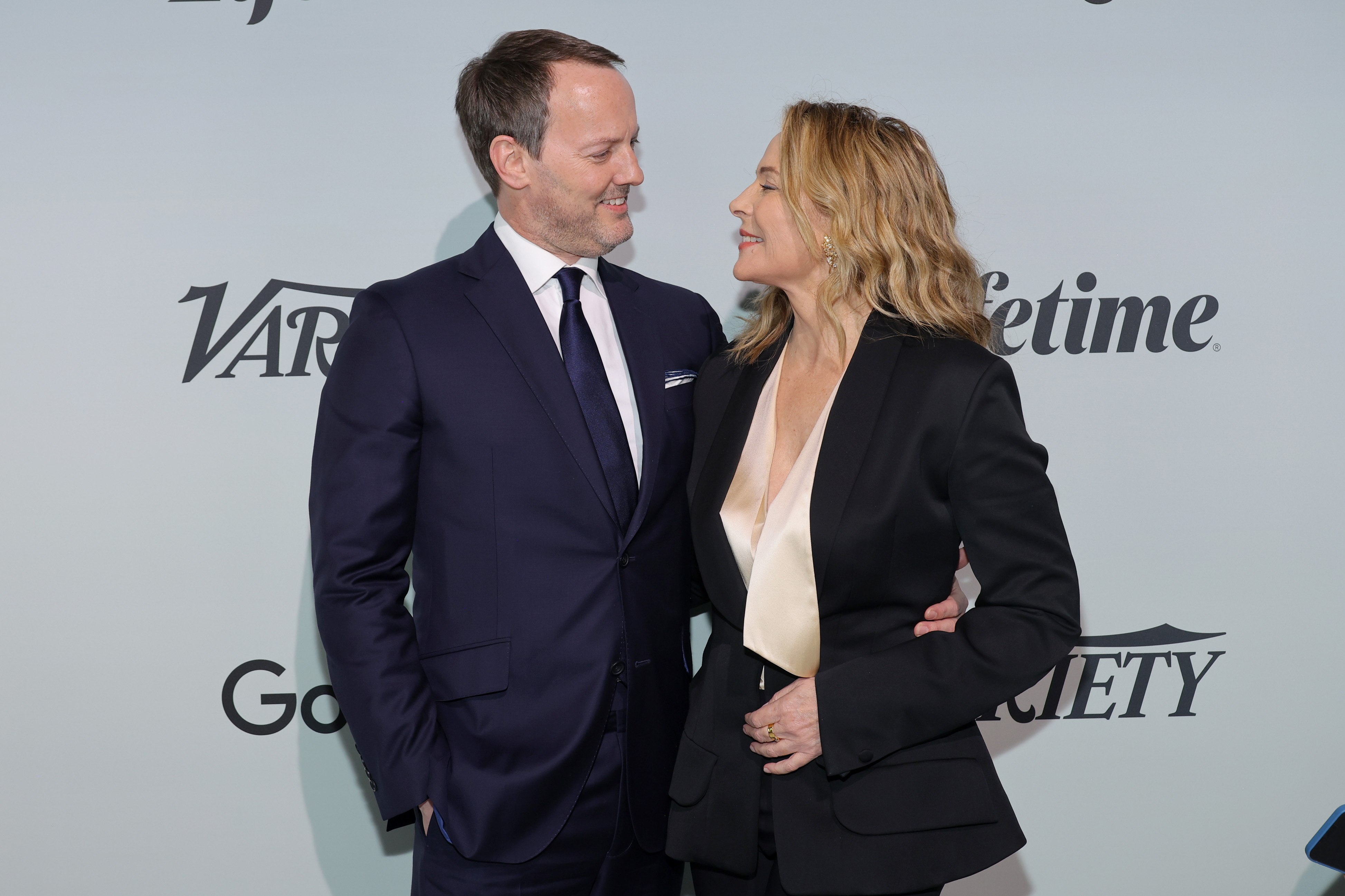 Russell Thomas and Kim Cattrall at Variety's 2022 Power Of Women: New York Event in New York City on May 5, 2022 | Source: Getty Images