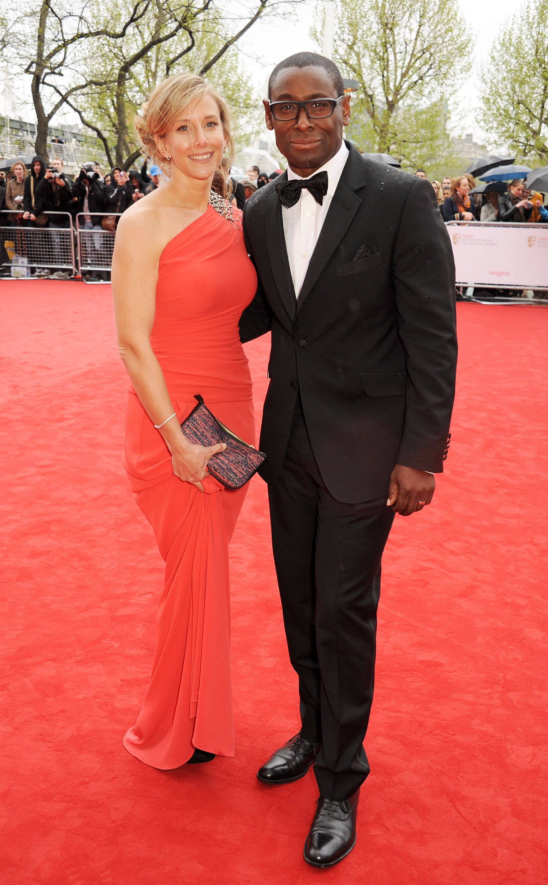 David Harewood and wife Kirsty Hands at the Arqiva British Academy Television Awards 2013 at the Royal Festival Hall on May 12, 2013 | Photo: Getty Images