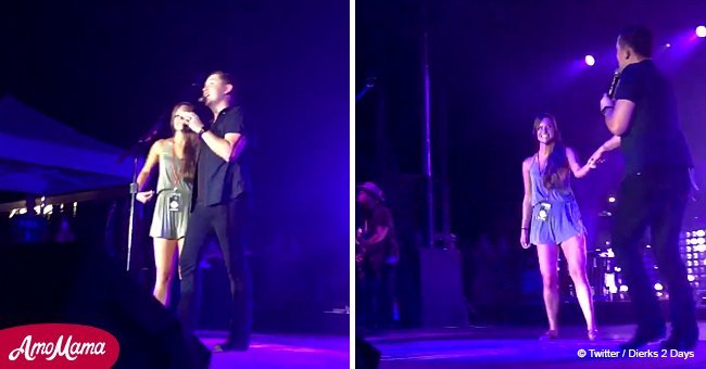 Scotty McCreery shares an emotional dance with new wife, kisses her onstage