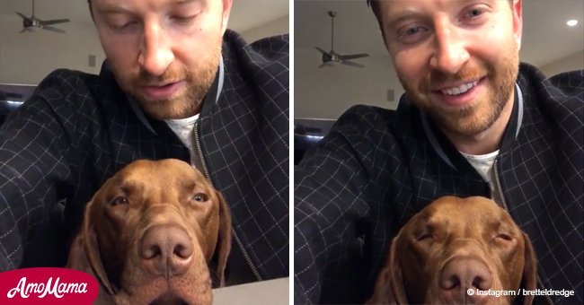 Video of country star singing a lullaby to his dog goes viral