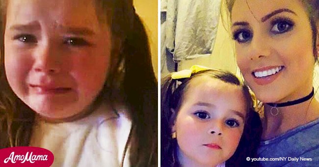 Little girl can't stop crying after finding out she'll be spending Christmas homeless again