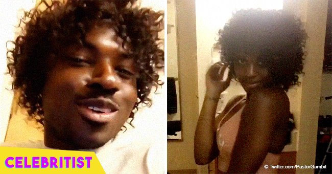 Video of boyfriend helping his girlfriend make a new wig still melts hearts