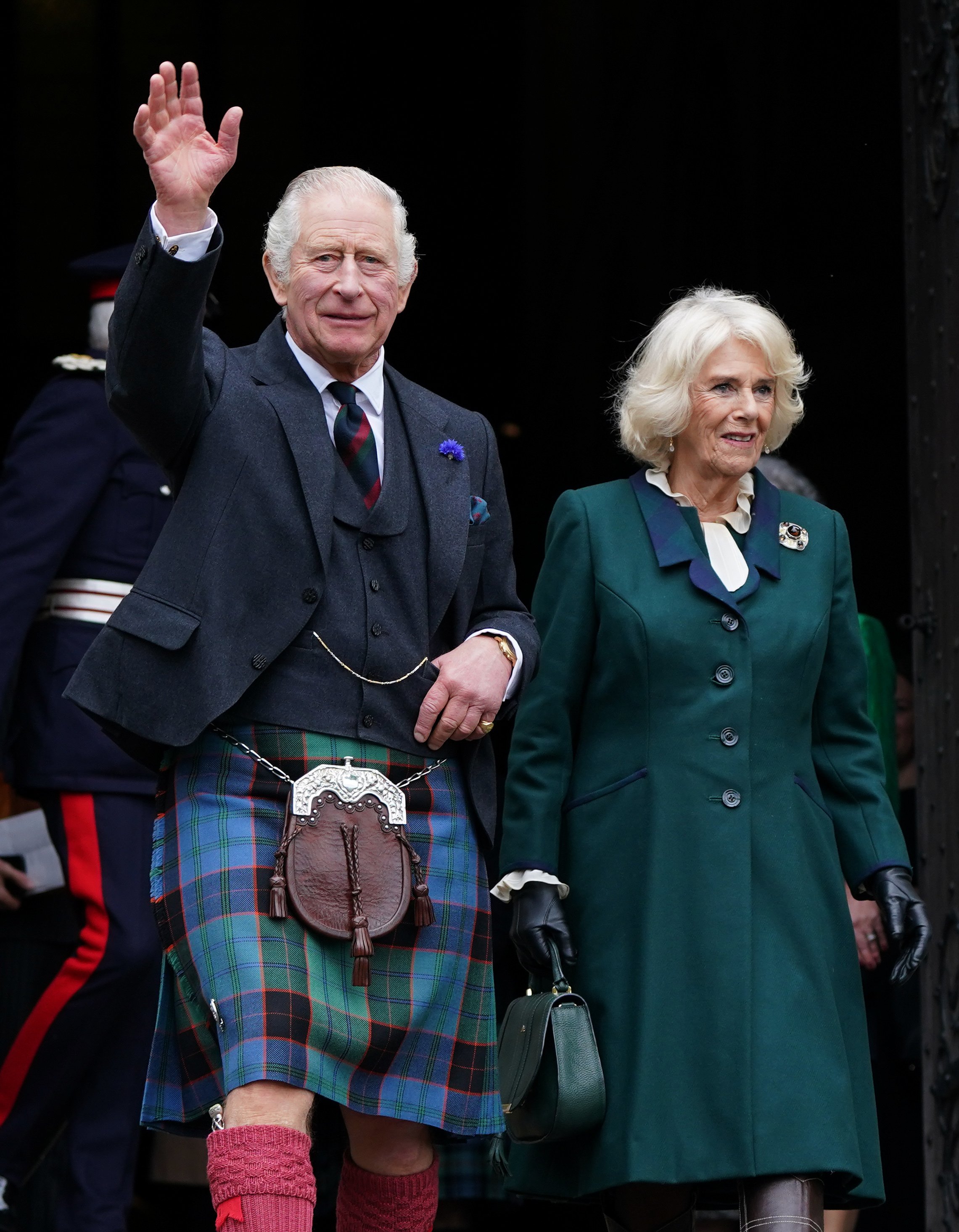 King Charles III and Camilla, Queen Consort on October 3, 2022 in Dunfermline, Scotland. | Source: Getty Images