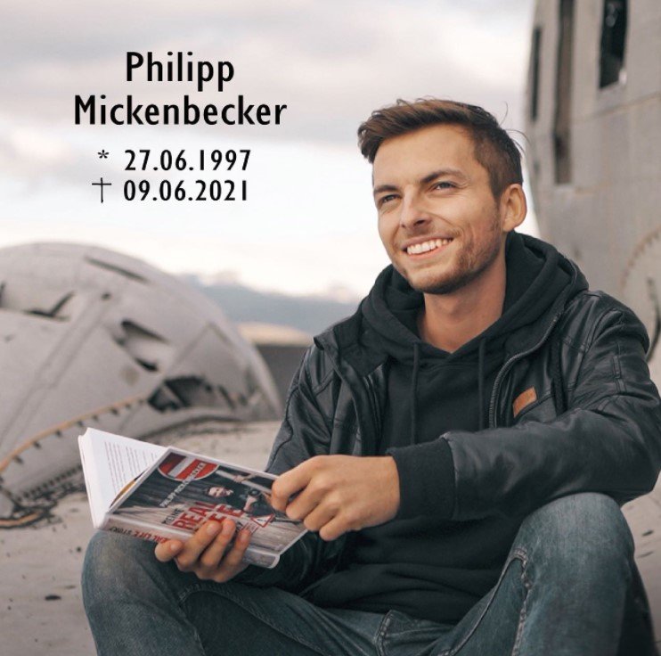 Die Familie berichtet über Philipps Tod. I Quelle: facebook.com/Johannes Philipp Mickenbecker