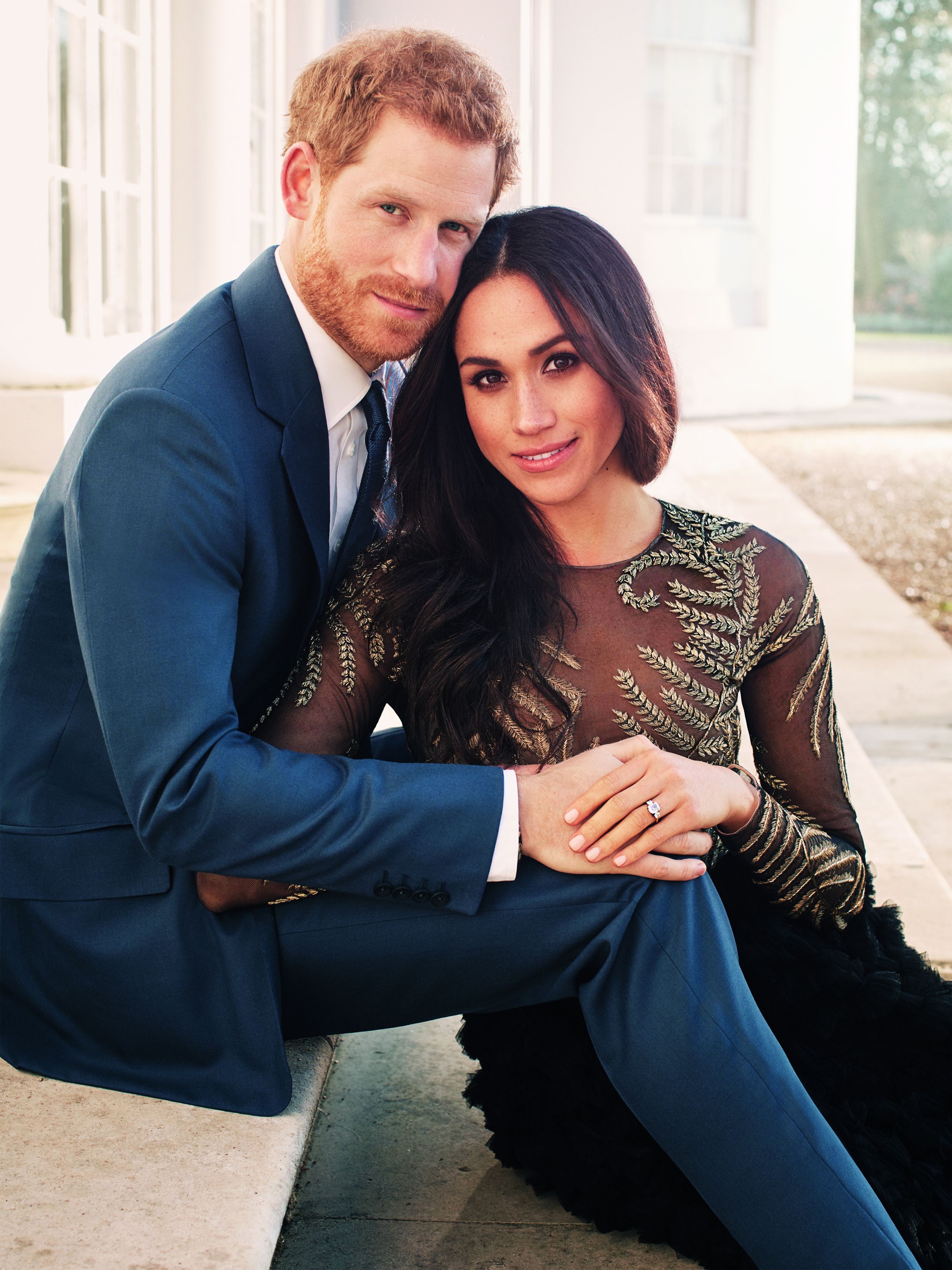 Prince Harry and eghan Markle's official engagement photo November 2017 | Source: Getty Images