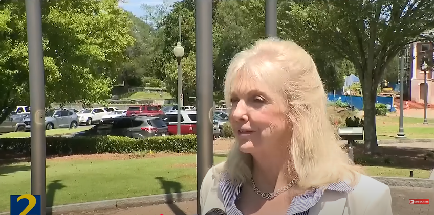 Regina Johnson addressing the media from a video posted on August 8, 2025 | Source: YouTube/@wsbtv