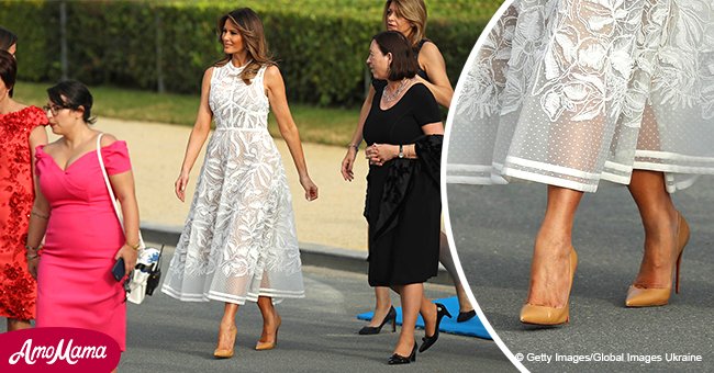 Melania Trump se robó el show con un vestido en una fiesta de la OTAN