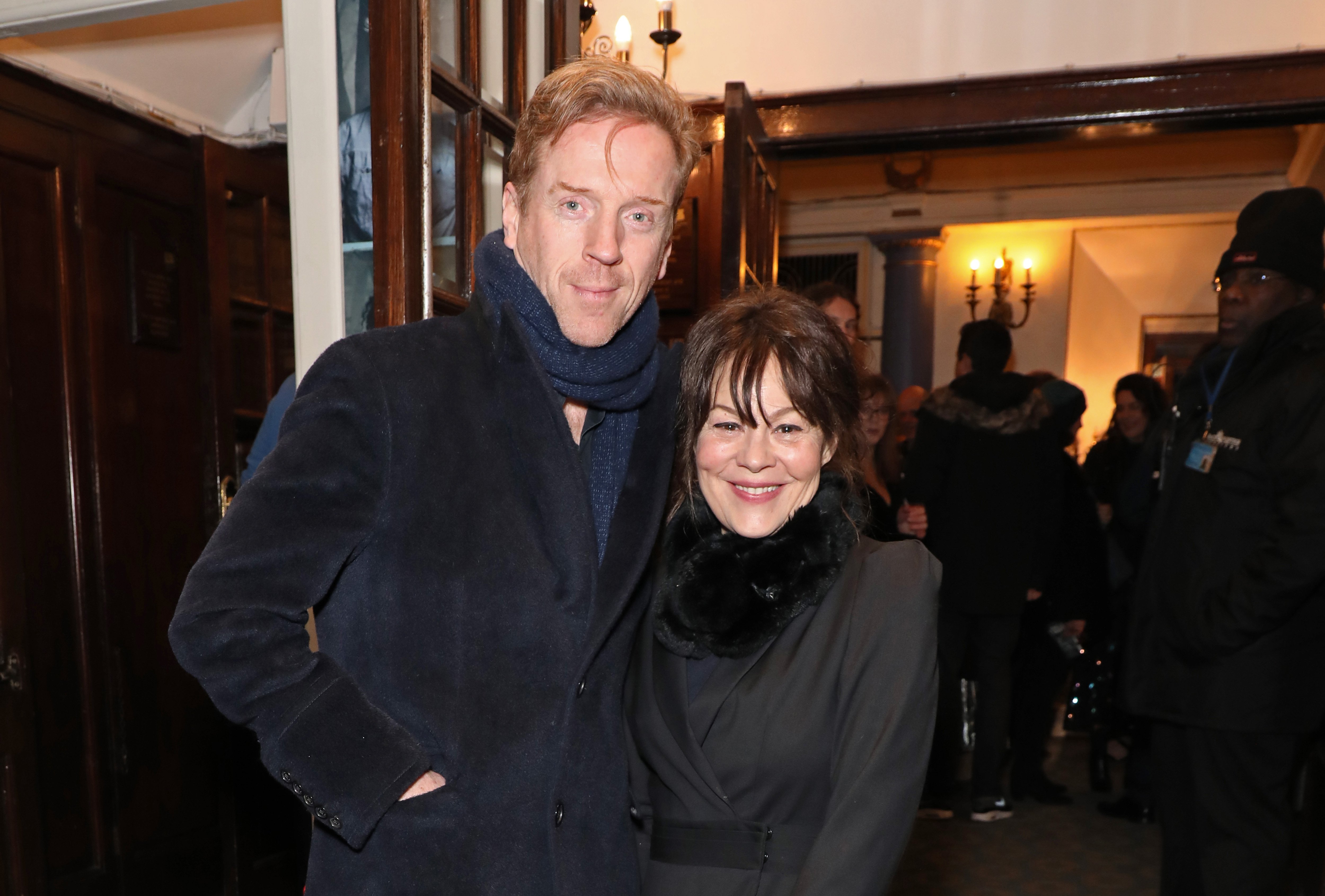 Damian Lewis y Helen McCrory en enero de 2020 en Londres. | Foto: Getty Images