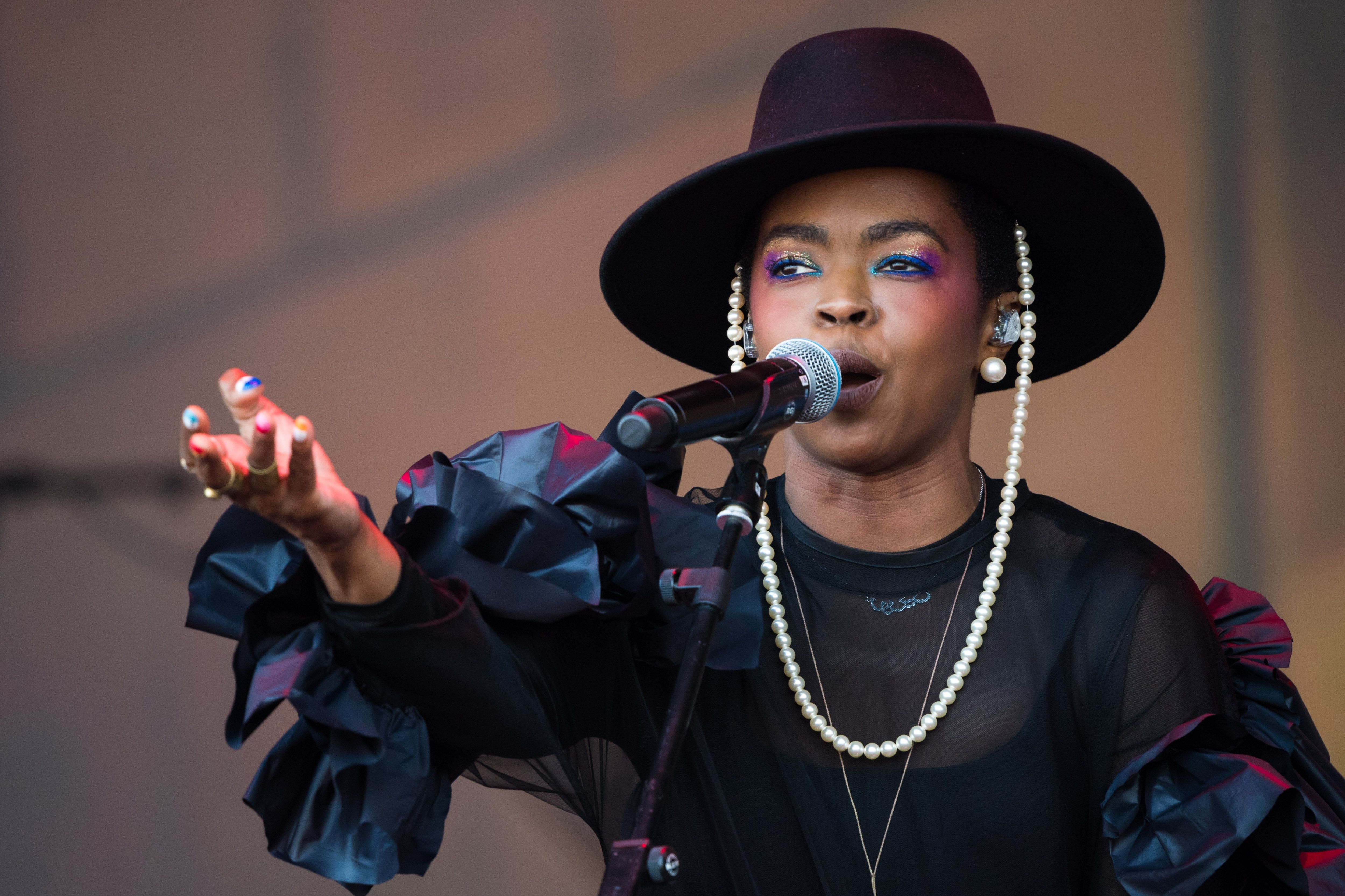 Lauryn Hill performing at the Glastonbury Festival in England in June 2019. | Photo: Getty Images