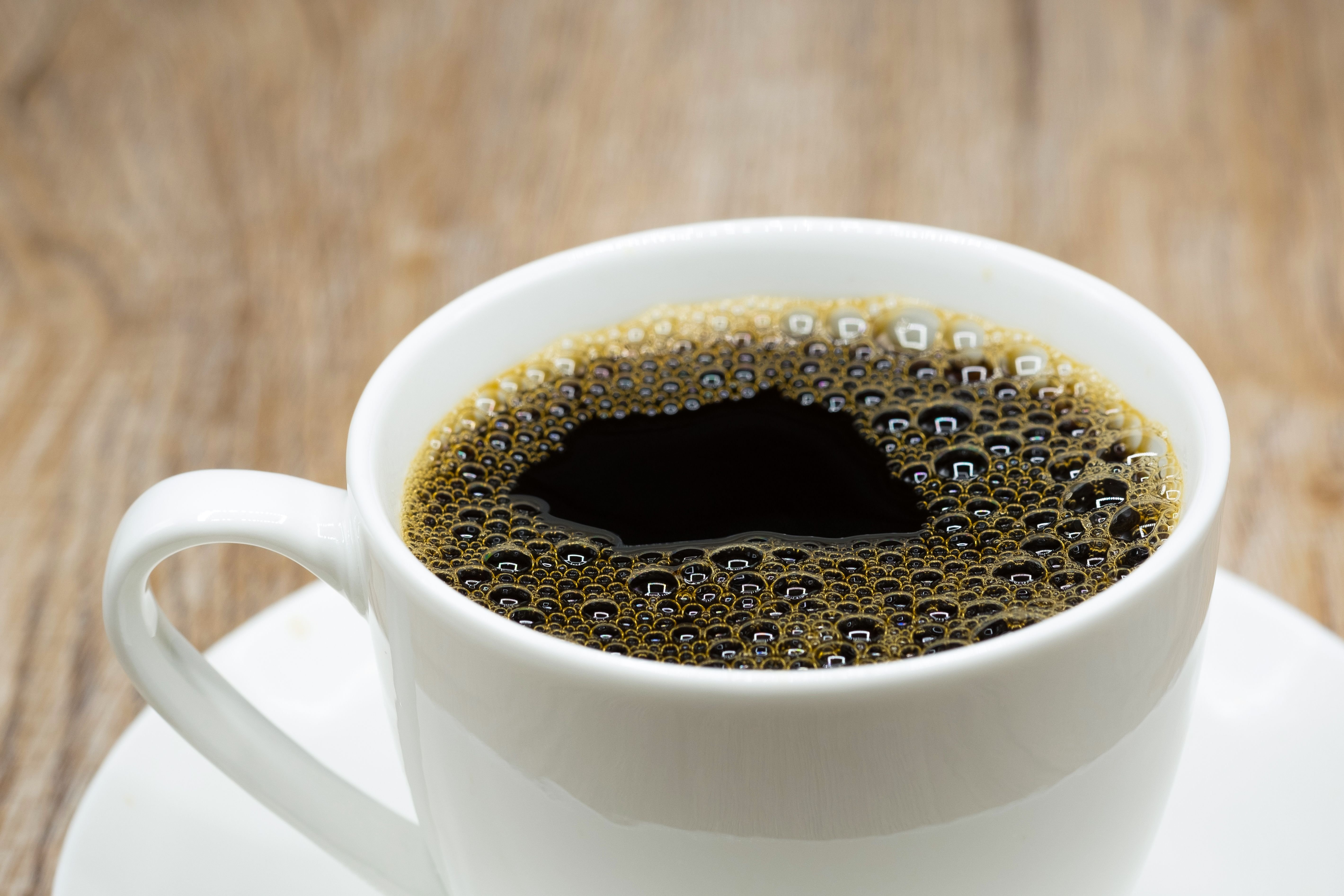 A hot cup of black coffee. | Source: Shutterstock