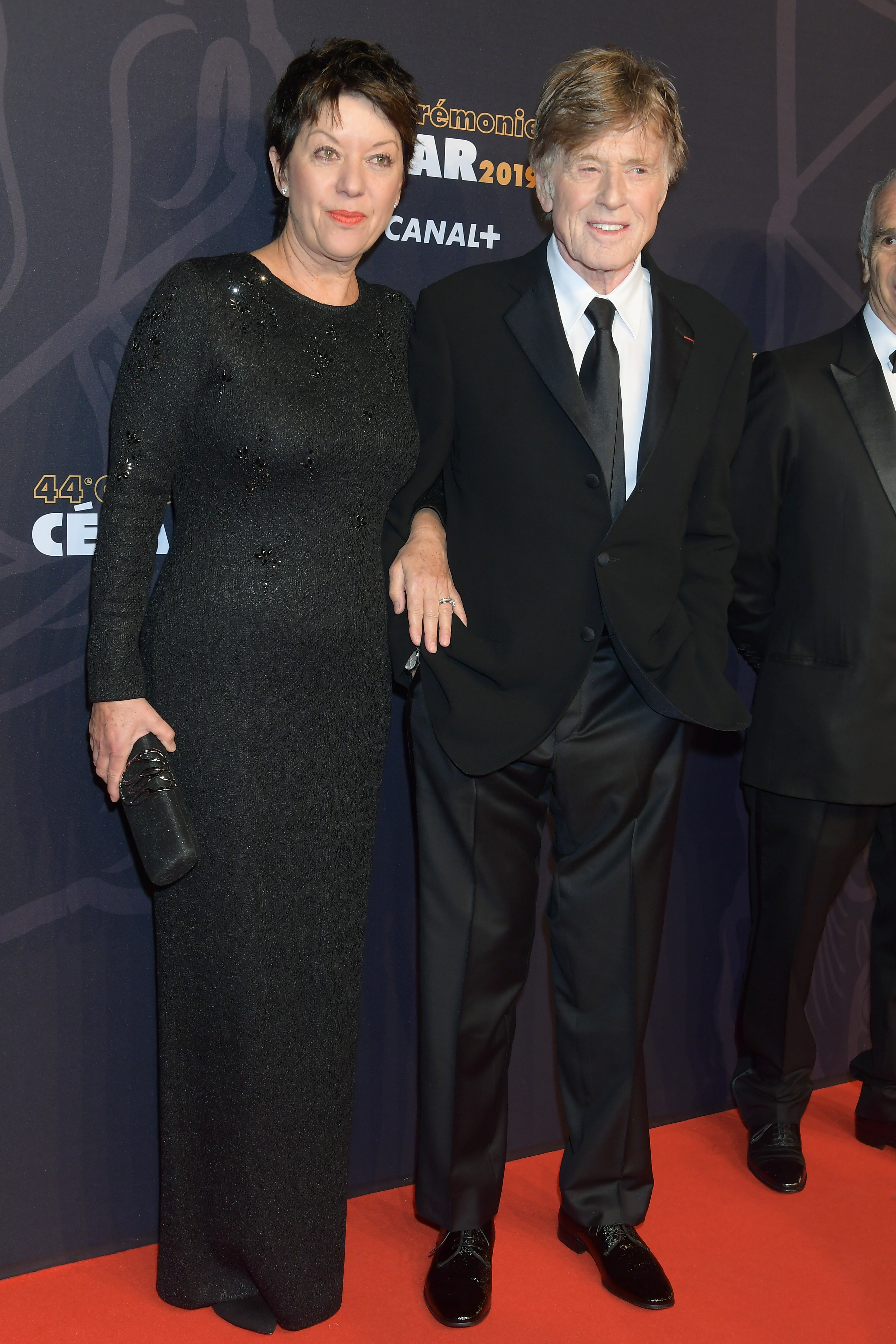 Sibylle Szaggars and Robert Redford at the Cesar Film Awards 2019 at Salle Pleyel in Paris, France, on February 22, 2019. | Source: Getty Images