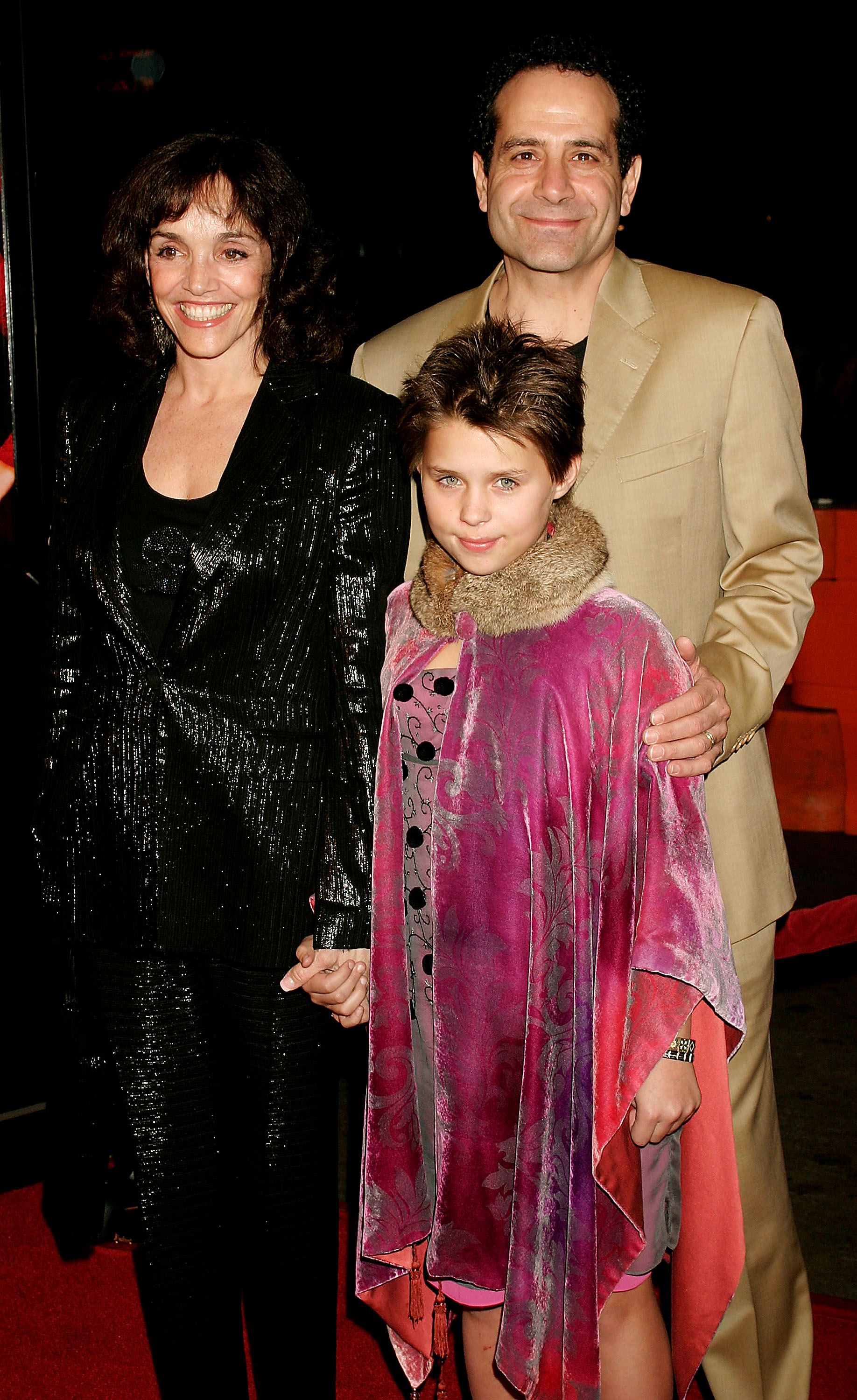 Brooke Adams, Tony Shalhoub and their daughter Sophie at the premiere of "Against the Ropes" in 2004 in Hollywood, California | Source: Getty Images