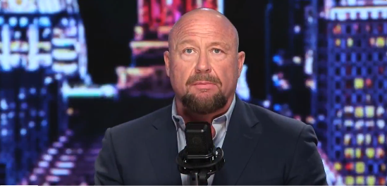 Infowars founder Alex Jones, reporting about the death of reporter Jamie White at the Infowars Studios posted on March 11, 2025 | Source: X/RealAlexJones