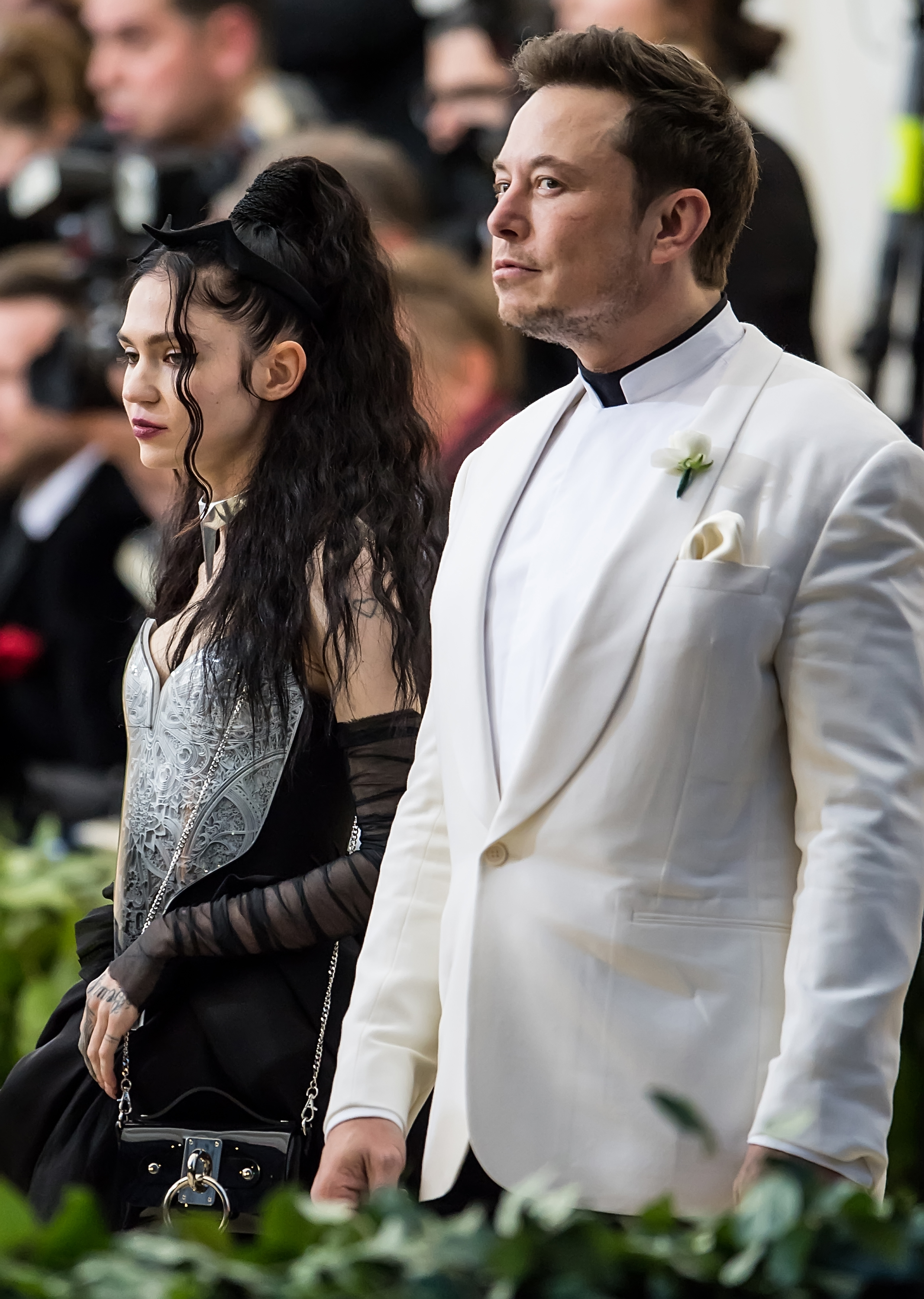 Grimes and Elon Musk arrive at the 2018 Met Gala in New York City | Source: Getty Images