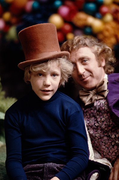 Gene Wilder as Willy Wonka and Peter Ostrum as Charlie Bucket on the set of the fantasy film 'Willy Wonka & the Chocolate Factory', based on the book by Roald Dahl, 1971 | Photo: GettyImages 