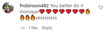 Fan comment on Mo'Nique's Instagram post | Source: Instagram.com/therealmoworldwide