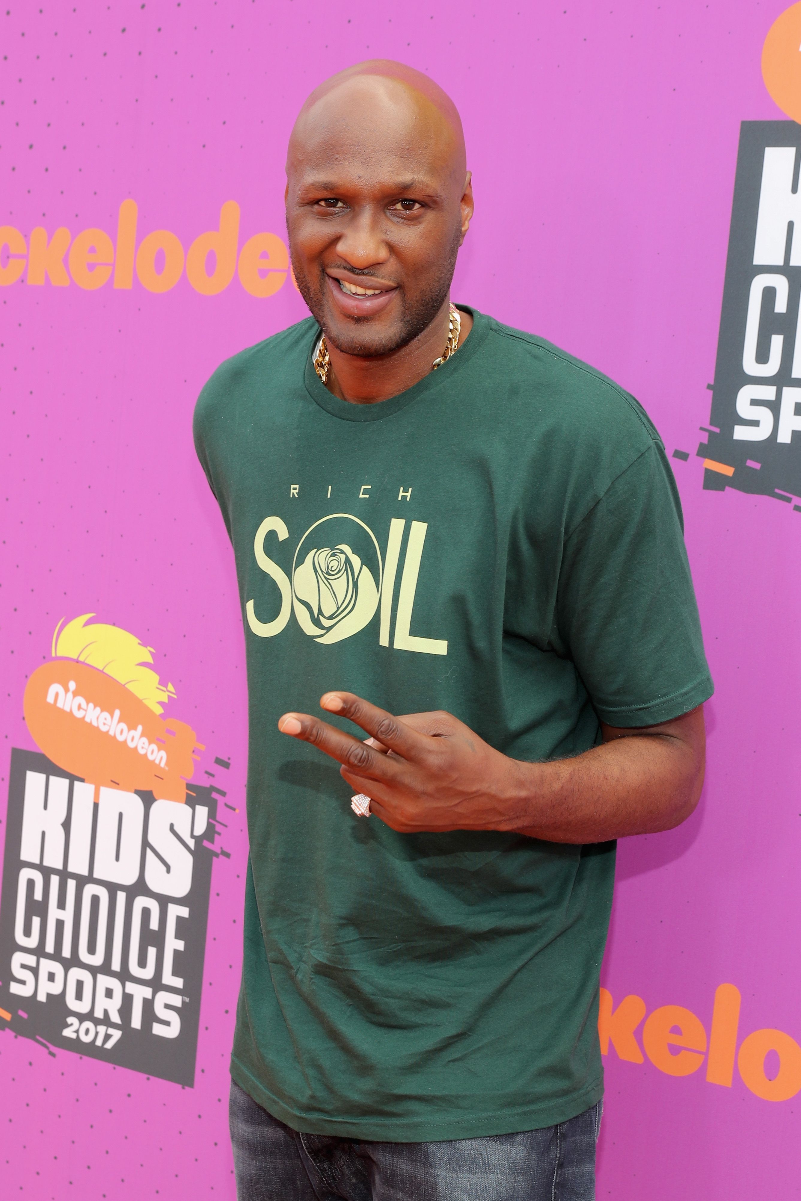 Lamar Odom during the Nickelodeon Kids' Choice Sports Awards 2017 at Pauley Pavilion on July 13, 2017 in Los Angeles, California. | Source: Getty Images
