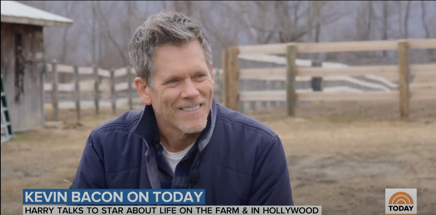 Close up shot of Kevin Bacon during an interview | Source: YouTube/@TODAY