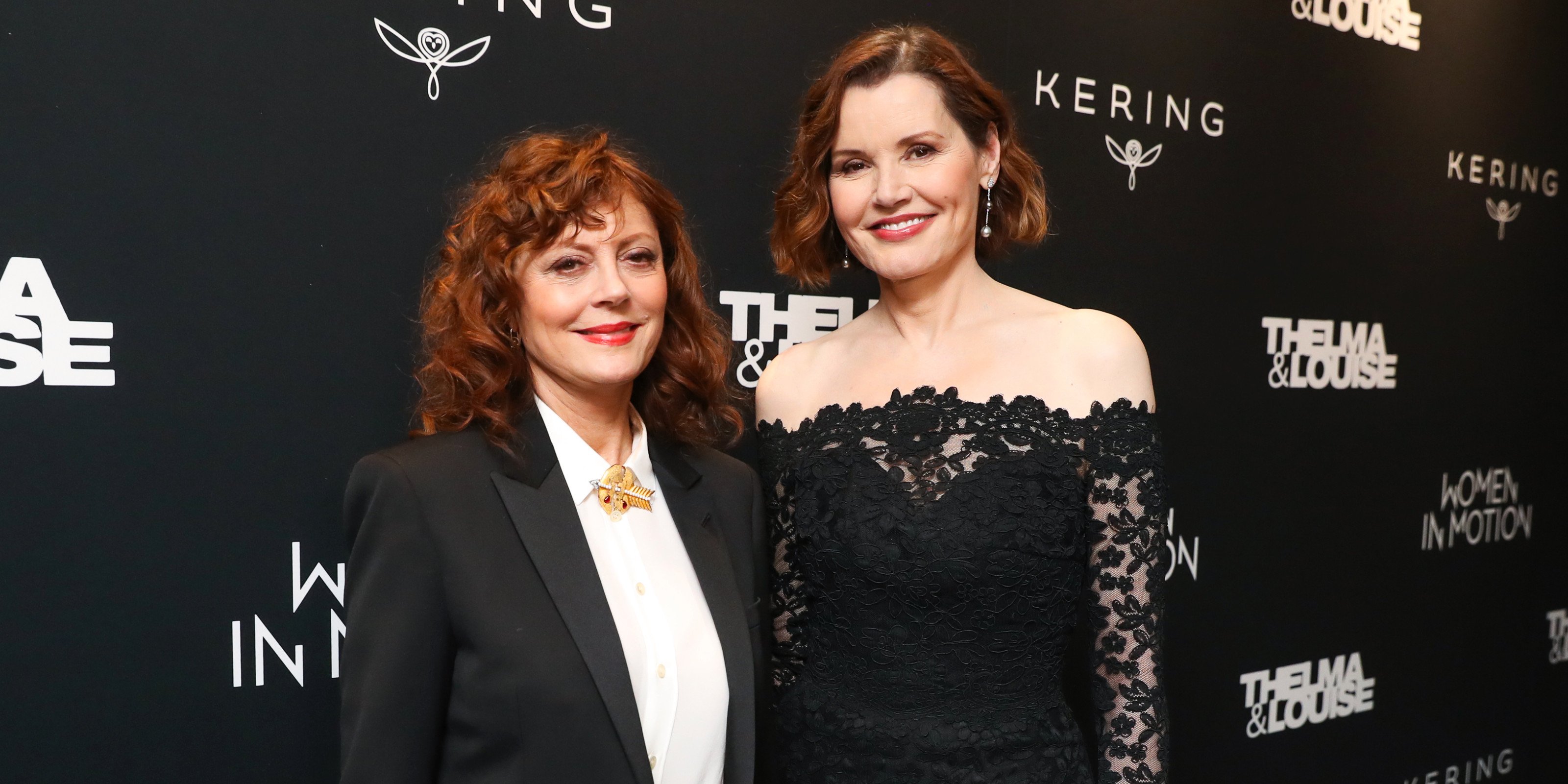 Actresses Susan Sarandon and Geena Davis attend the "Thelma & Louise" Women In Motion screening at Museum of Modern Art on January 28, 2020 | Source: W Magazine