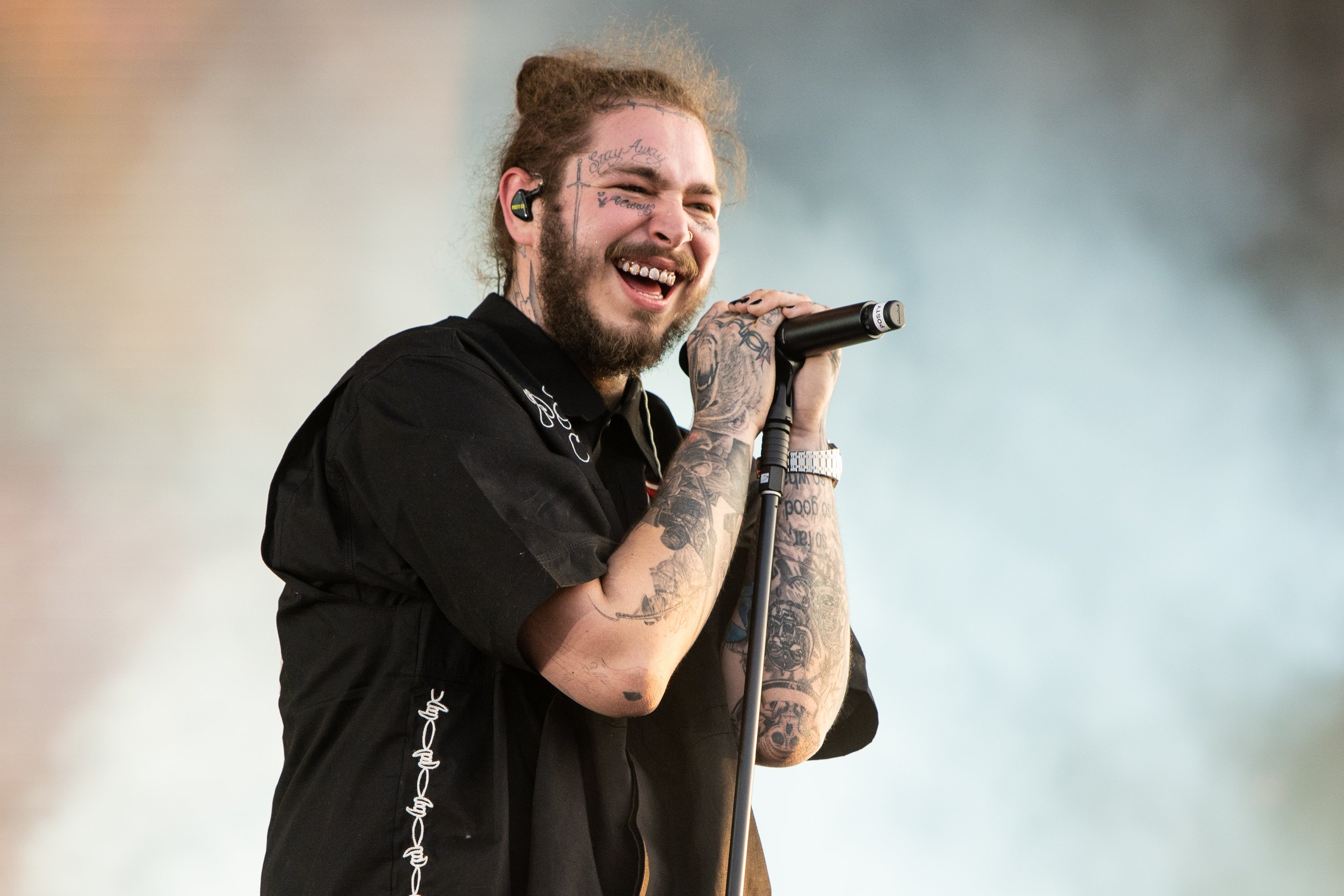 Post Malone performs during Wireless Festival 2018 at Finsbury Park on July 6th, 2018 in London, England. | Source: Getty Images