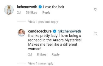Candace Cameron Bure replied to Kristen Chenoweth comment on her Instagram post. | Photo: Instagram/candacecbure/