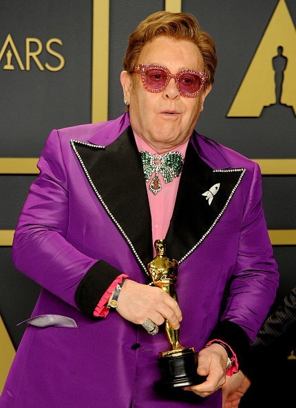 Sir Elton John at Hollywood and Highland on February 9, 2020 in Hollywood, California. | Photo: Getty Images