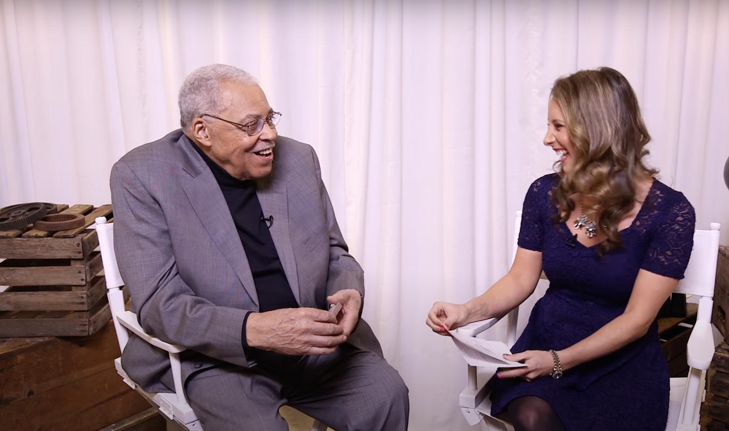 James Earl Jones during an interview | Source: YouTube/UsWeekly