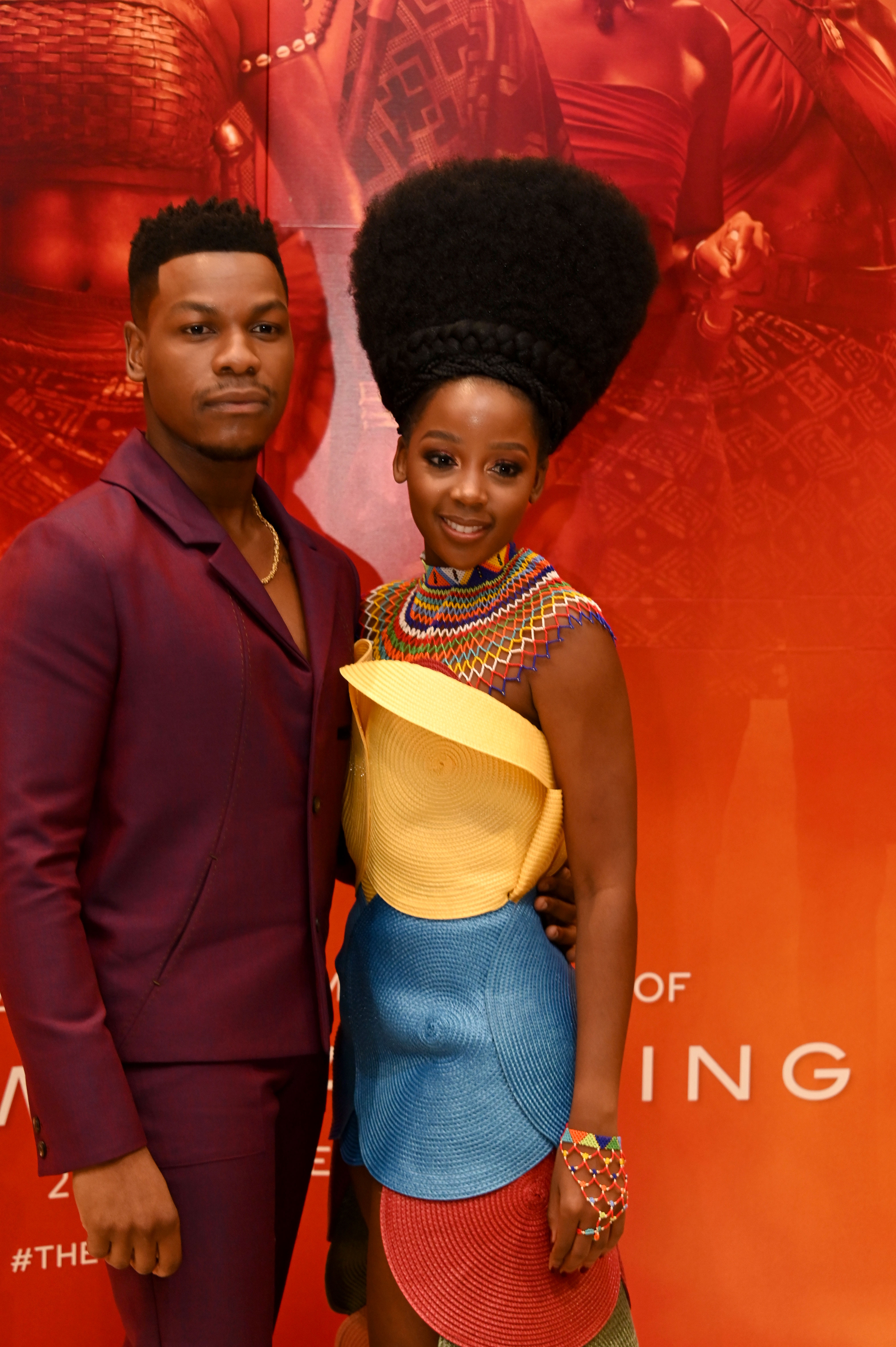 John Boyega and Thuso Mbedu at the "The Woman King" red carpet and special screening on September 28, 2022, in Midrand, South Africa. | Source: Getty Images