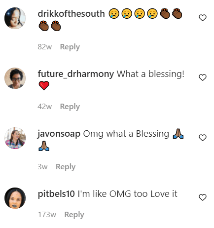 Individual’s comments on an Instagram video shared by “COURT” is always in session!┃Source: Instagram.com/courtneyadeleye