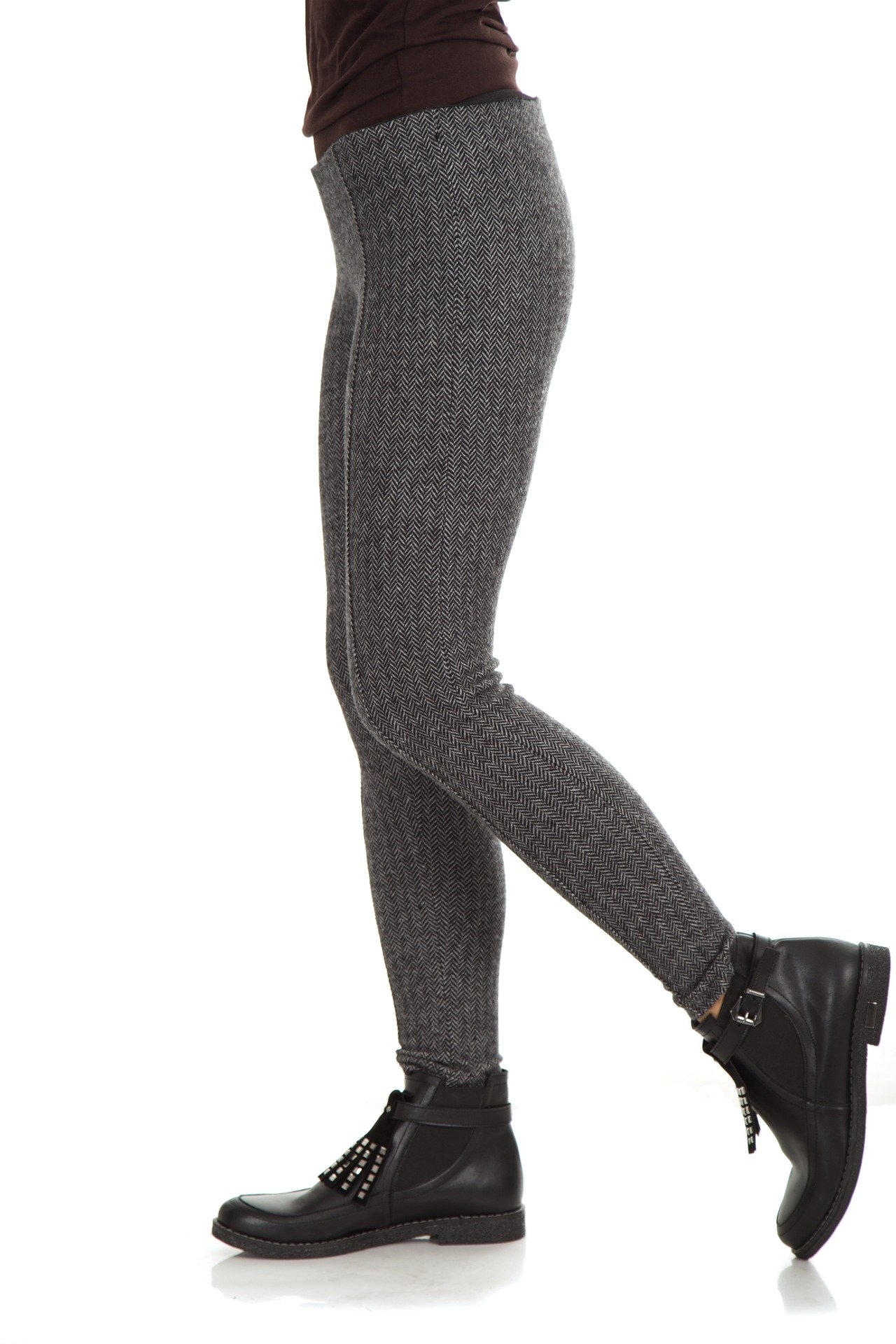 chaussure avec collant noir