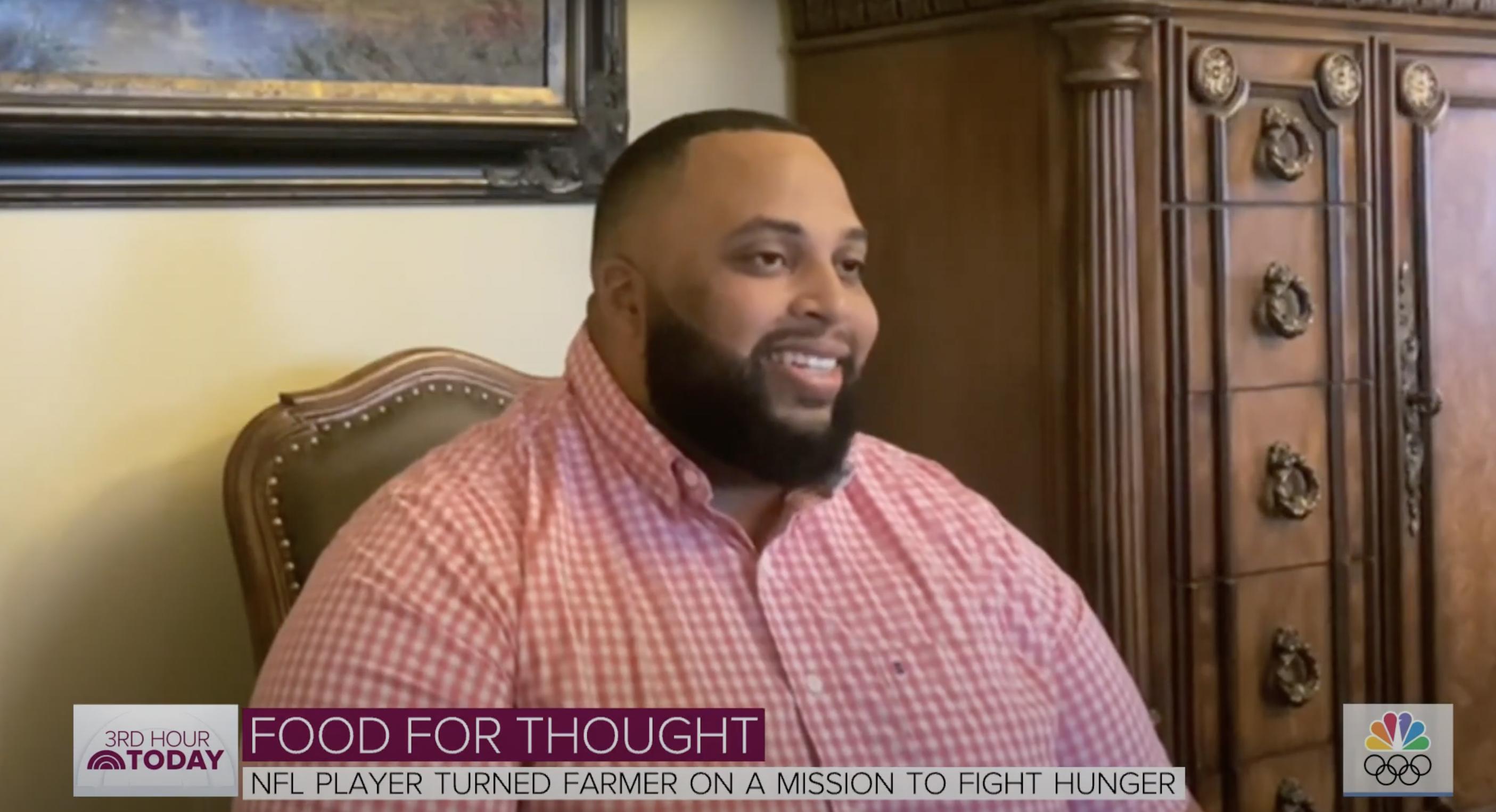 The footballer during an interview on the "Today" show on February 3, 2021 Tay and her husband during an interview on "The Tamron Hall Show" on February 11, 2021 | Source: YouTube/Today