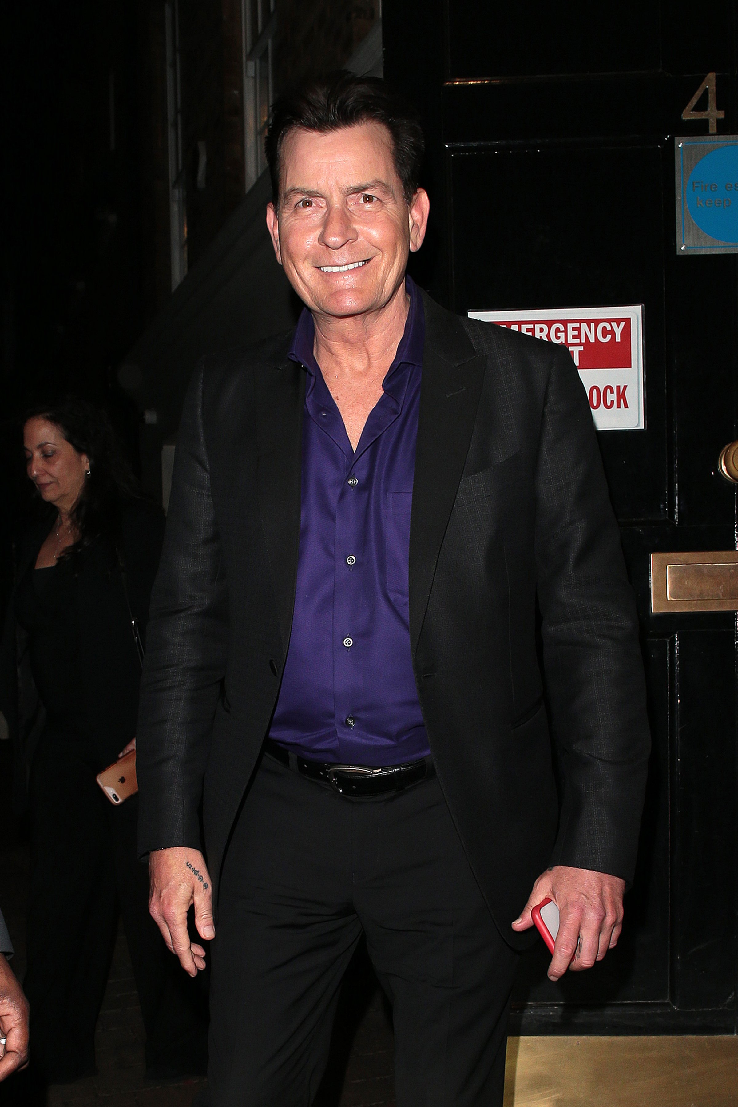 Charlie Sheen in London, England on April 9, 2019. | Source: Getty Images