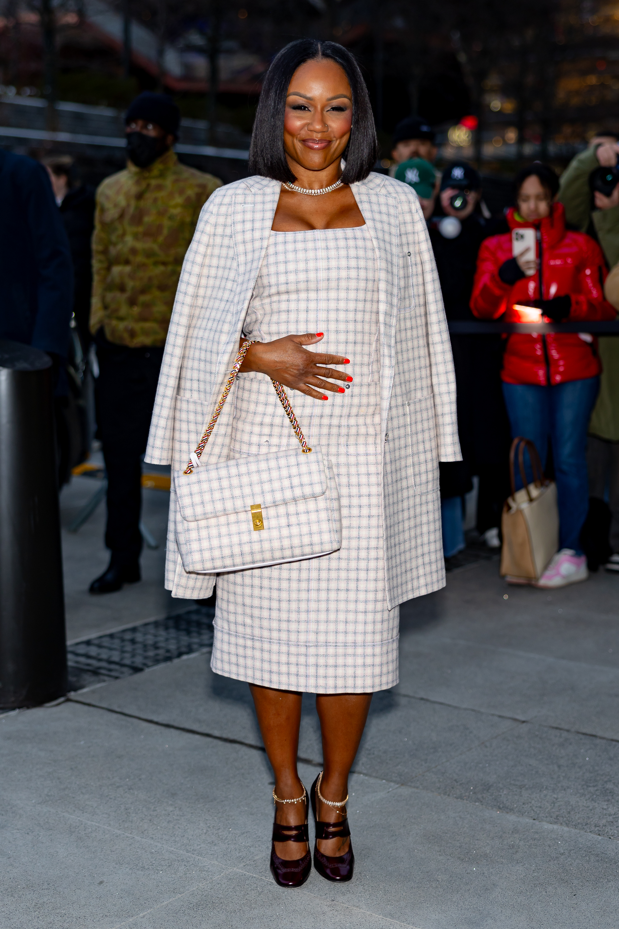 Eboni Nichols at the Thom Browne fashion show during New York Fashion Week in New York City on February 6, 2025. | Source: Getty Images