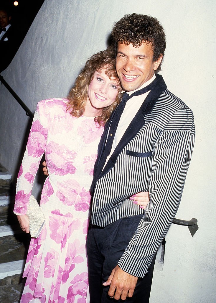 Mary Beth McDonough und der Schauspieler Brian Stokes Mitchell nehmen am 19. April 1986 an der Feier zur Wiedereröffnung des Pasadena Playhouse im Pasadena Playhouse in Pasadena, Kalifornien, teil. (Foto von Ron Galella) I Quelle: Getty Images