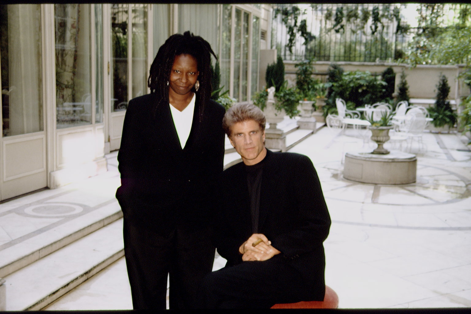 Whoopi Goldberg and Ted Danson at The Ritz in 1993 | Source: Getty Images