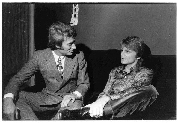 Johnny Hallyday et Claude Francois en concert, Paris, France le 20 novembre 1969 . | Photo : Getty Images