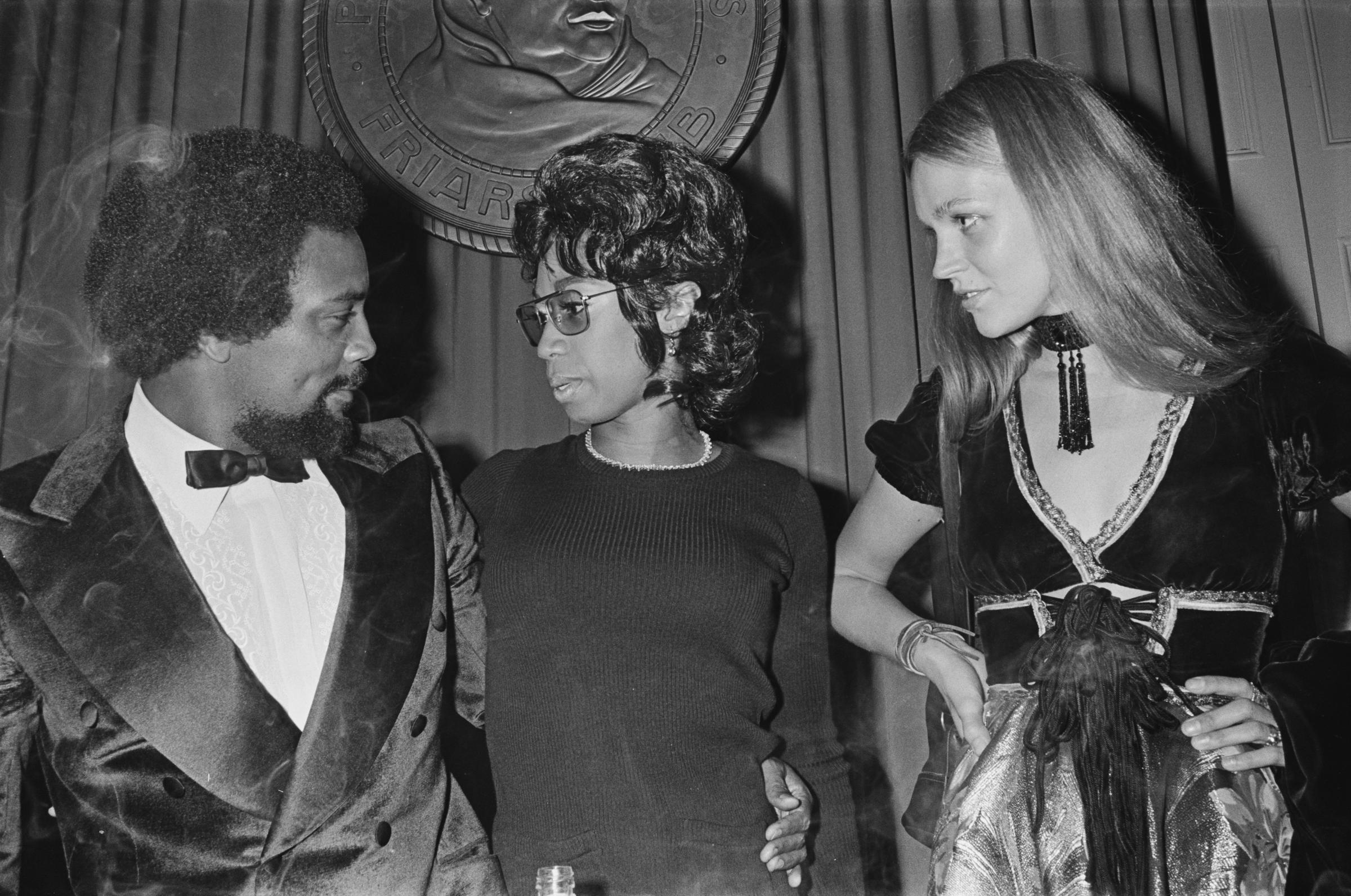 Quincy Jones, entertainer Altovise Davis, and Jones' wife Ulla Andersson in Beverly Hills, California, on October 3, 1970 | Source: Getty Images