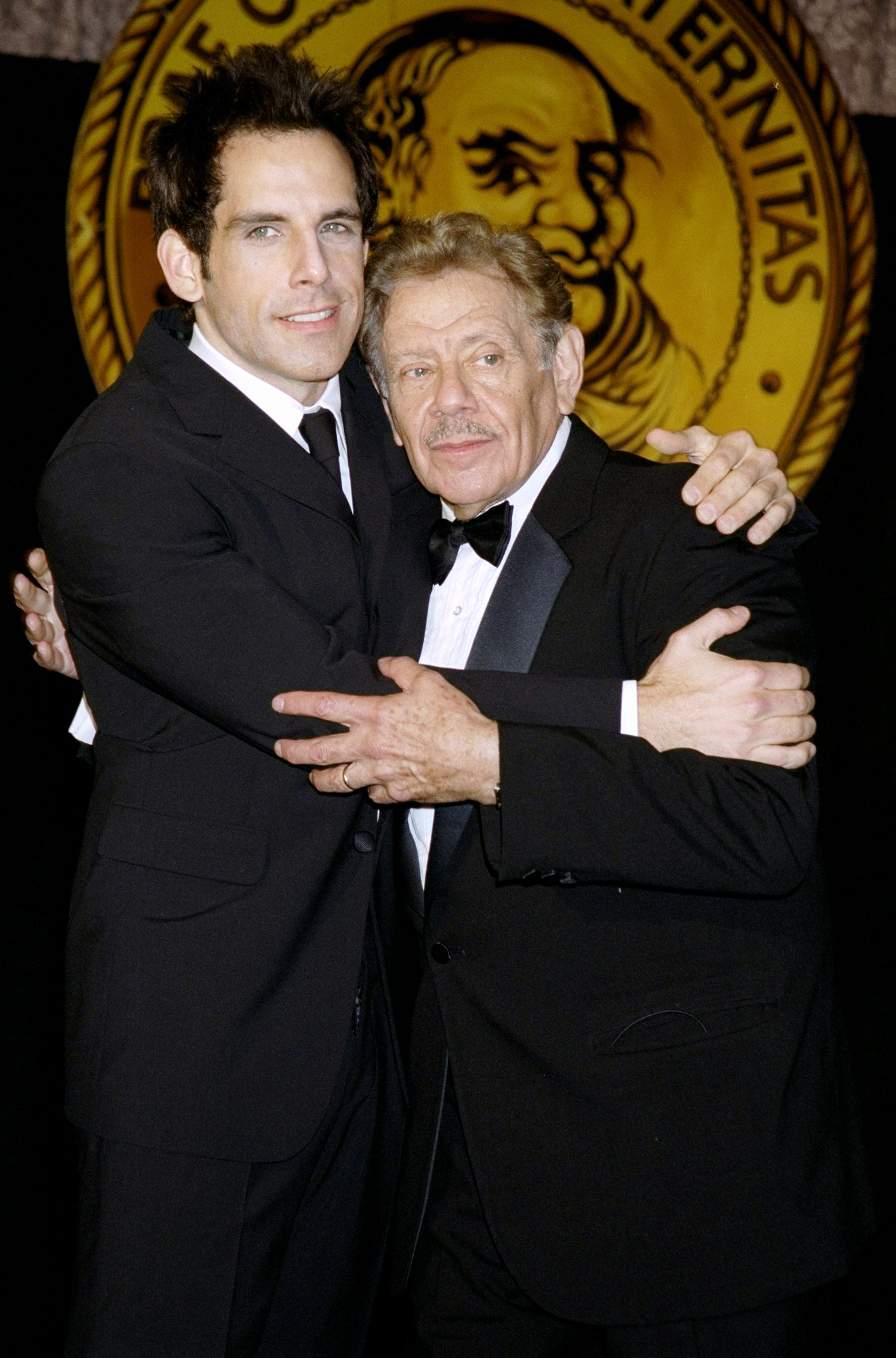Ben Stiller with his dad, Jerry Stiller at the Hilton Hotel. | Source: Getty Images