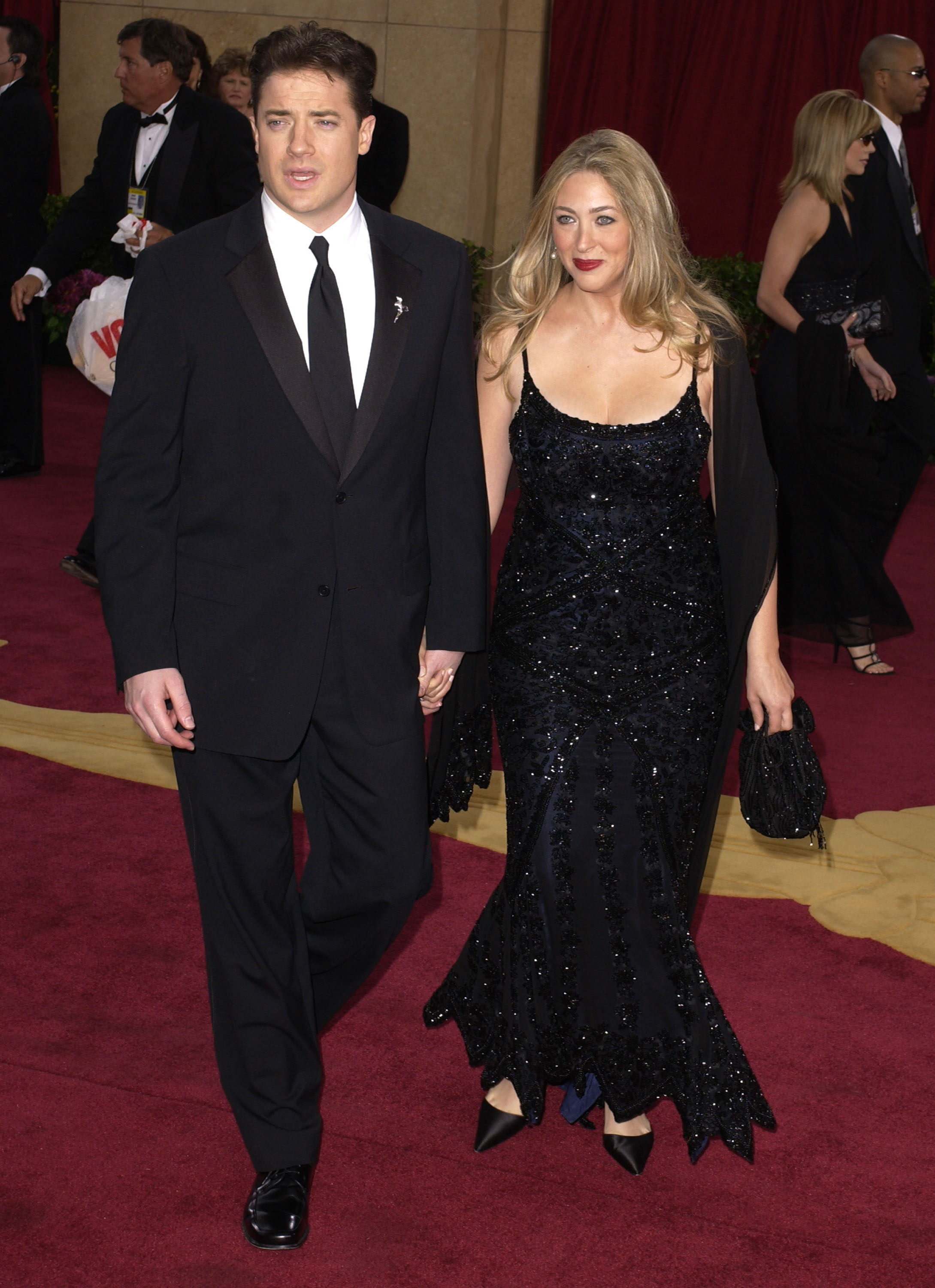 Brendan Fraser and Afton Smith during The 75th Annual Academy Awards in Hollywood, California, on March 23, 2003 | Source: Getty Images