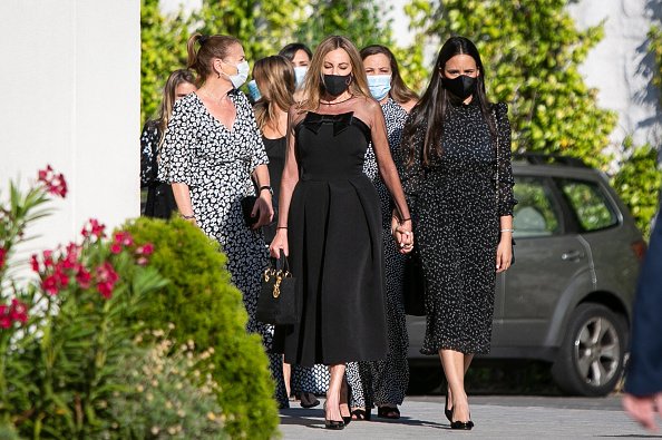 Ana Obregón en el funeral de Alex Lequio en la iglesia de Nuestra Señora de la Moraleja de Madrid el 30 de junio de 2020 en Madrid, España. | Foto: Getty Images