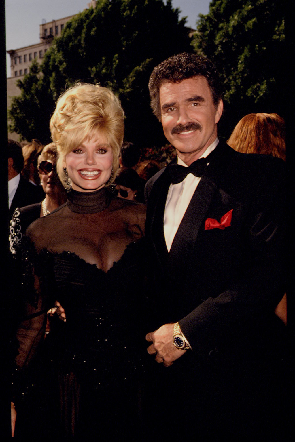 Loni Anderson and Burt Reynolds attend the 44th Emmy Awards on August 30, 1992, in Hollywood, California. | Source: Getty Images