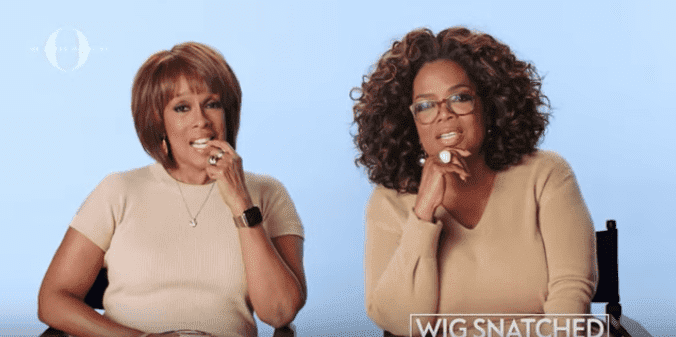 Oprah Winfrey and Gayle King answer interview questions. | Source: Youtube.com/O,TheOprahMagazine