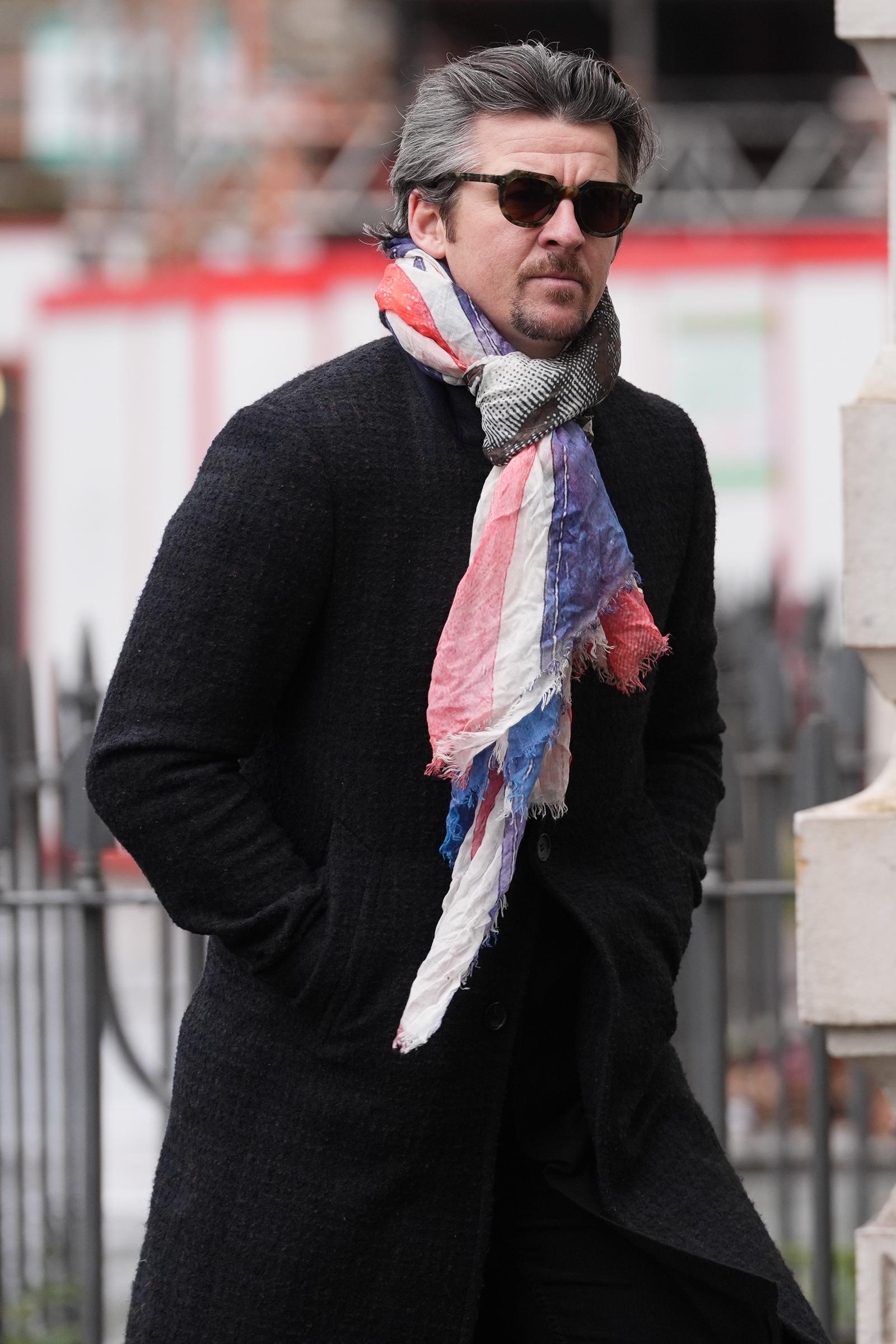 Joey Barton is seen at Westminster Magistrates' Court, where the former footballer is accused of assaulting his wife Georgia Barton, on 24 January 2025 in London. | Source: Getty Images
