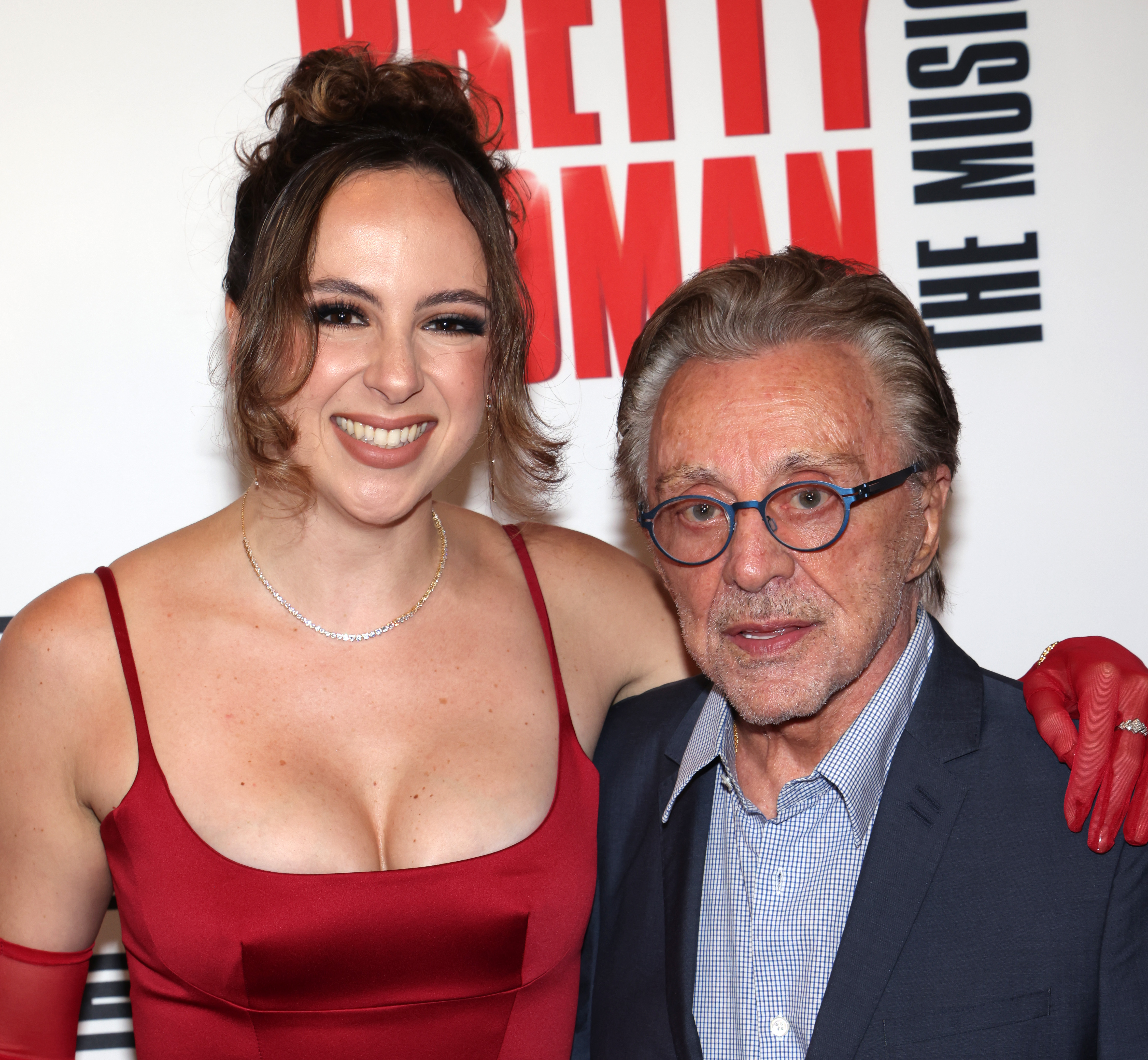Olivia Valli and her grandfather Frankie Valli at the Los Angeles opening night for "Pretty Woman The Musical" on June 17, 2022, in Hollywood, California | Source: Getty Images