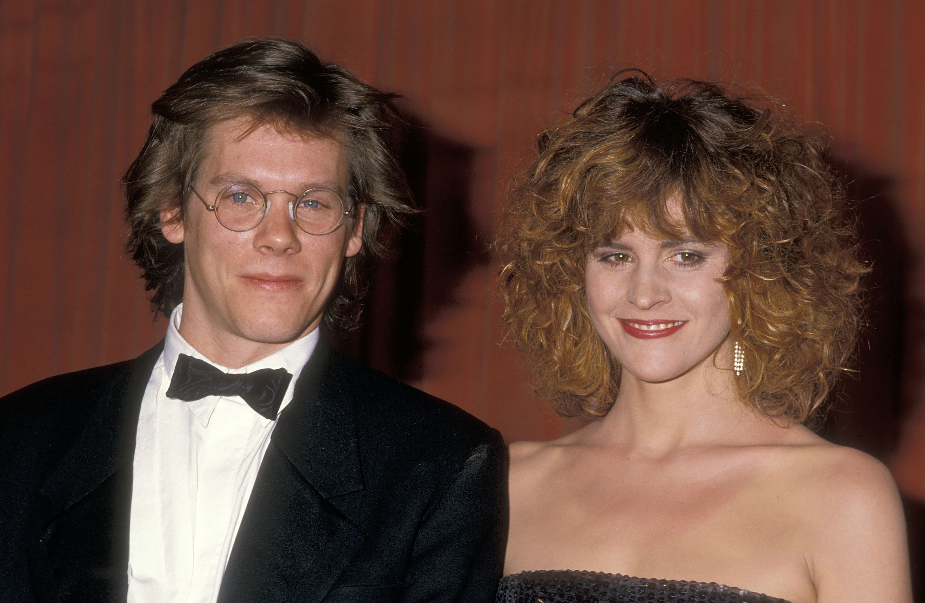 Kevin Bacon and Kyra Sedgwick on January 23, 1988 at the Beverly Hilton Hotel in Beverly Hills, California. | Source: Getty Images